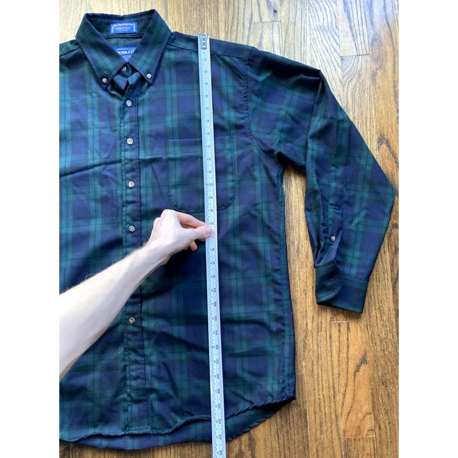 Pendleton VINTAGE Pendleton Shirt Mens Medium Blackwatch Tartan Worsted Wool Button Up Sir Size US M / EU 48-50 / 2 - 4 Thumbnail