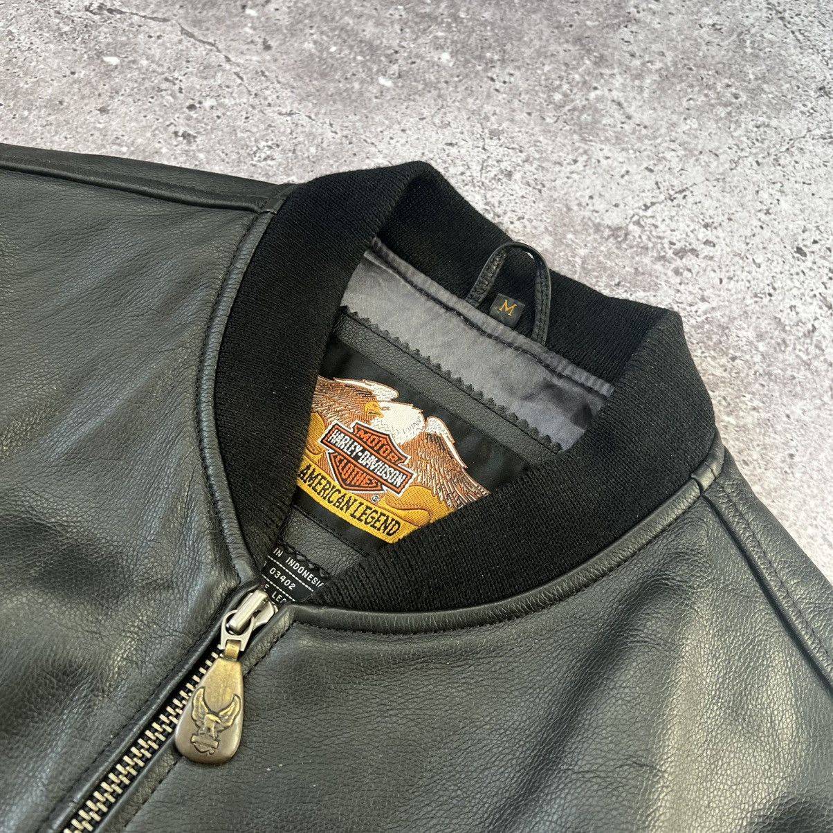 Harley Davidson Vintage Harley-Davidson Leather Varsity Bomber Jacket Size US M / EU 48-50 / 2 - 4 Thumbnail