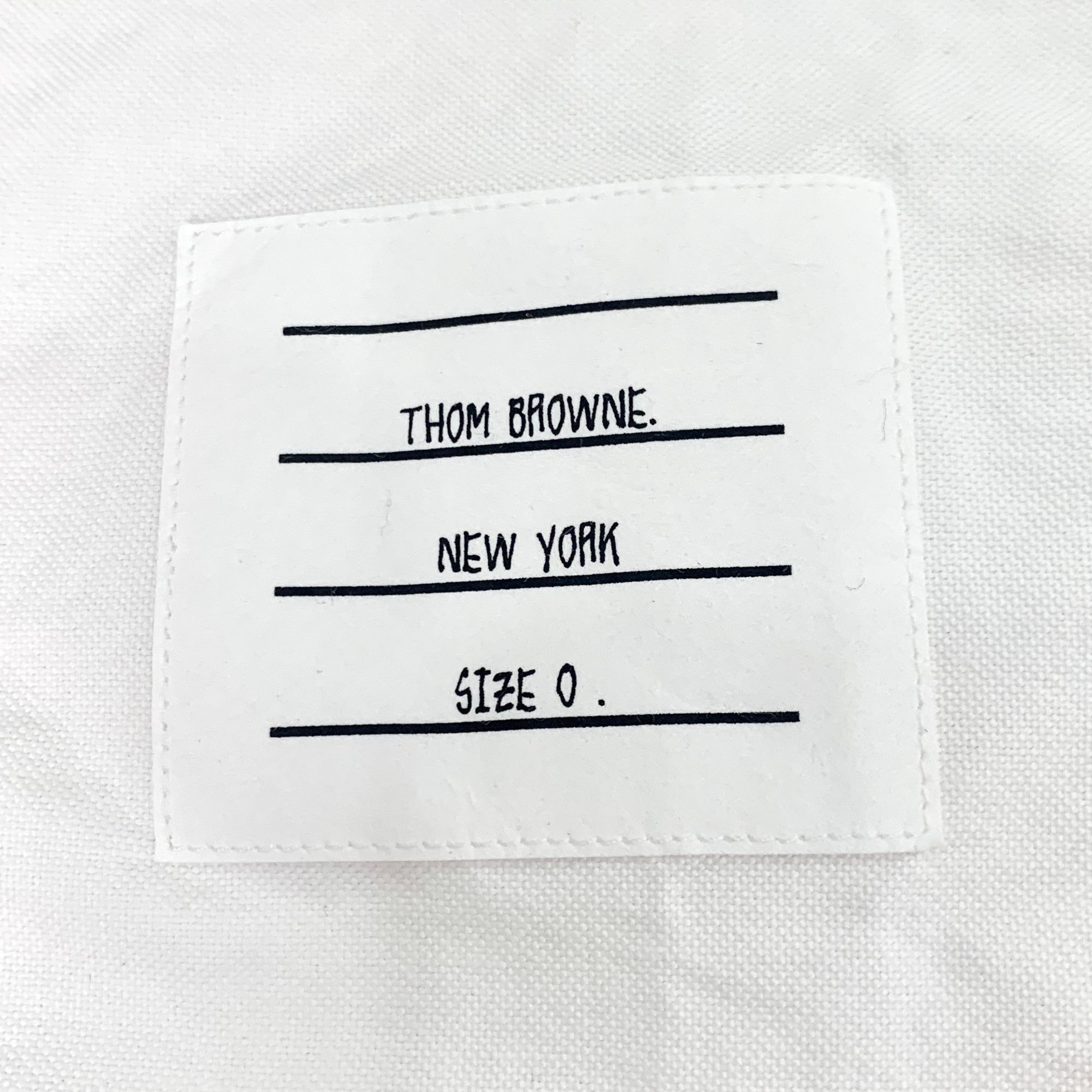 Thom Browne Thom Browne White Button-Up Shirt With Red & Navy Sleeve Str Size XS / US 0-2 / IT 36-38 - 8 Thumbnail
