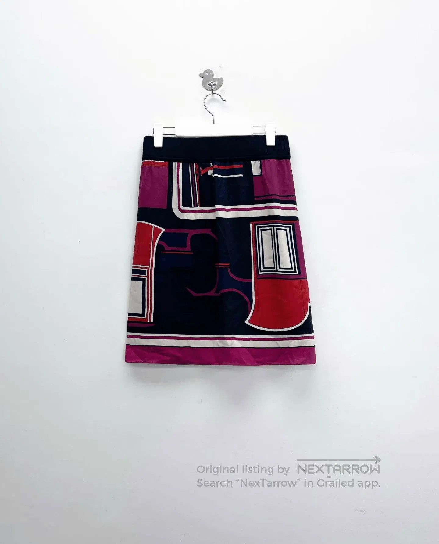 Hermes Hermes Geometric Silk Short Skirt. Size 39" - 2 Thumbnail