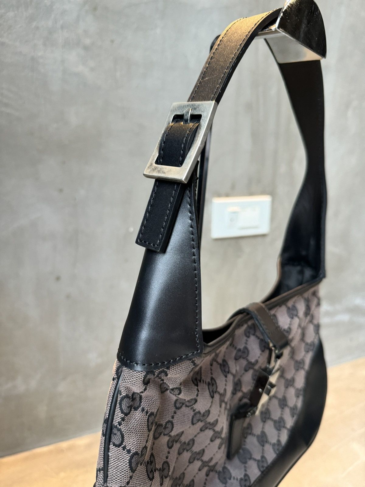 Gucci Gucci Gucci vintage Jackie bag in black canvas and leather Size ONE SIZE - 4 Thumbnail