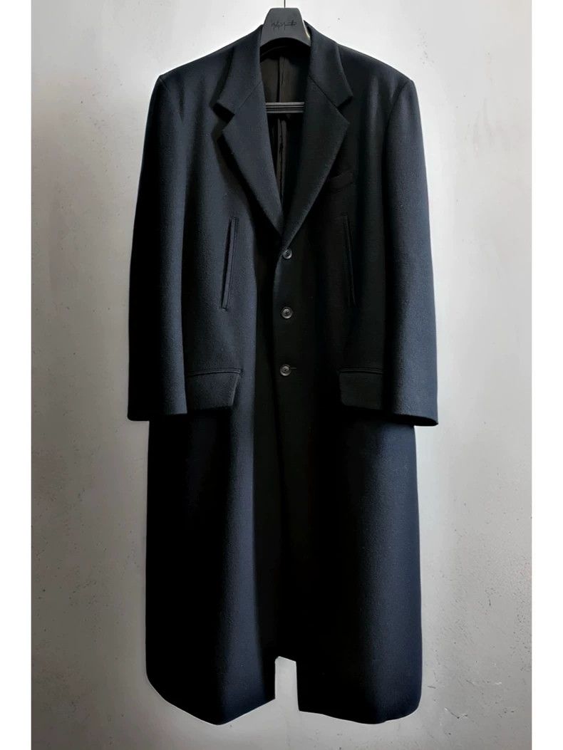 Yohji Yamamoto Yohji Yamamoto 23AW Flannel Wool Coat Size US XS / EU 42 / 0 - 1 Thumbnail