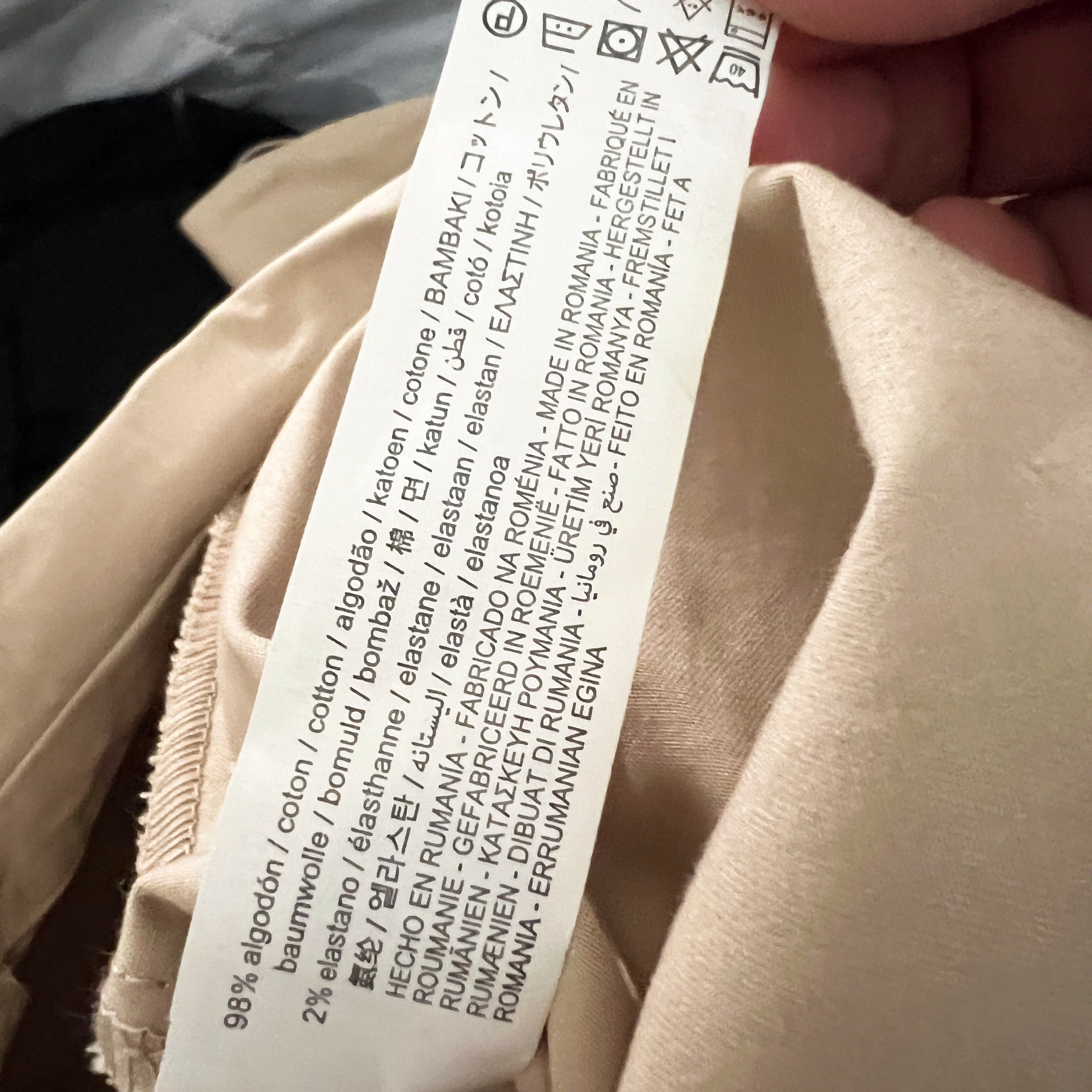 Zara Zara Cotton Poplin Collared Snap Button Size 25" / US 0 / IT 36 - 3 Thumbnail