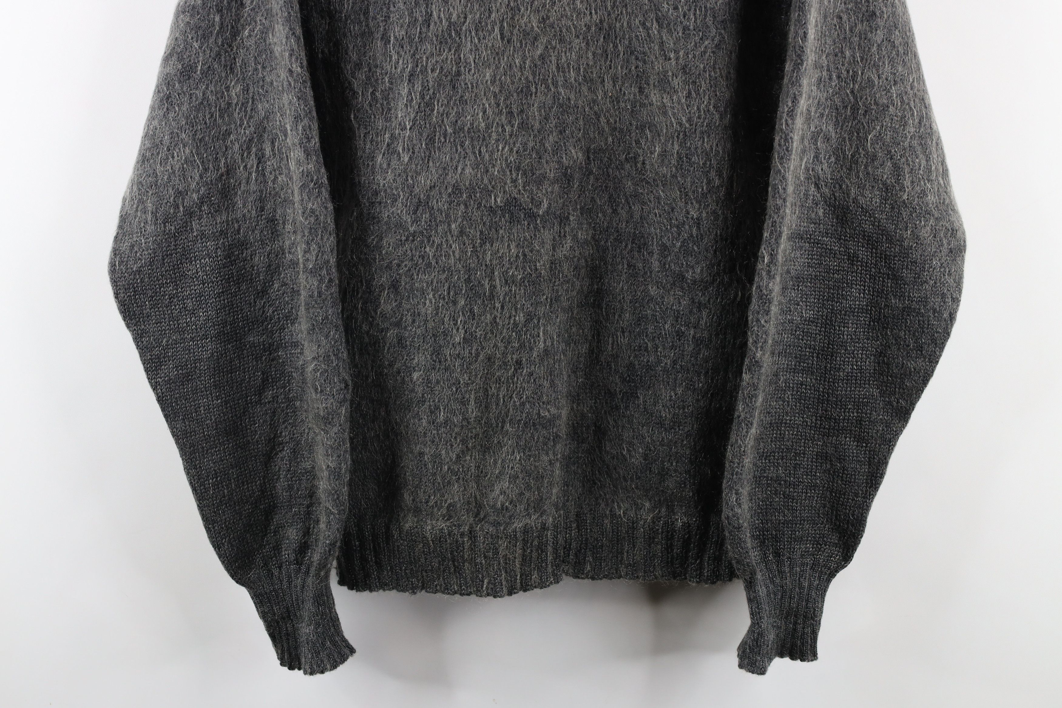Vintage Vintage 40s 50s Streetwear Wool Shag Knit Sweater Gray Size US S / EU 44-46 / 1 - 3 Thumbnail