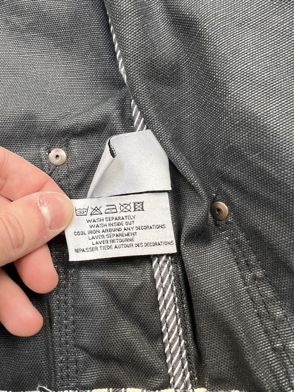 Japanese Brand Vintage Y2K grunge biker raw denim jacket Rick Owens style Size L / US 10 / IT 46 - 15 Thumbnail