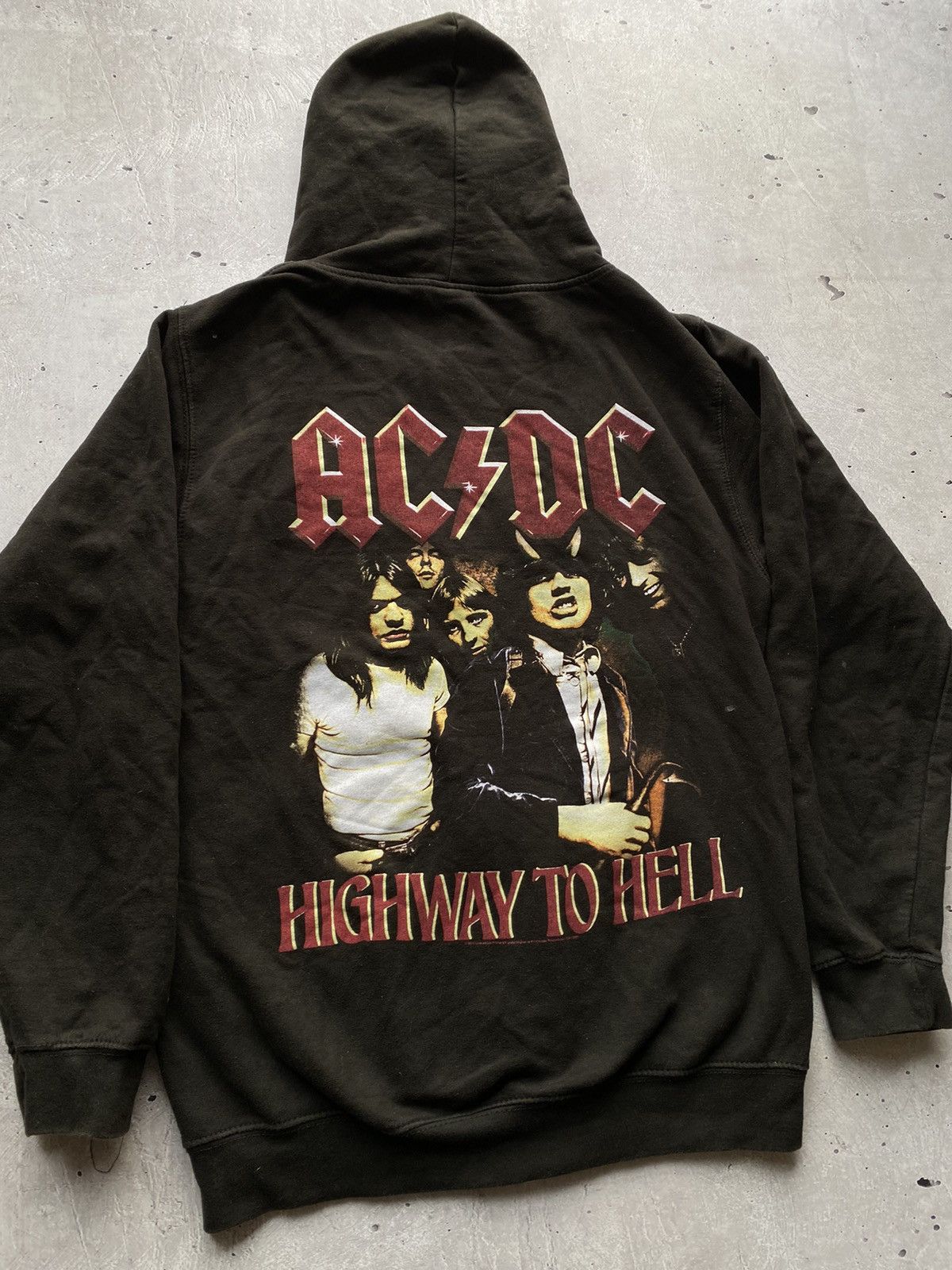 AC/DC Vintage 90s AC/DC Highway to Hell Big Logo Tour Hoodie Y2K Size US M / EU 48-50 / 2 - 1 Thumbnail