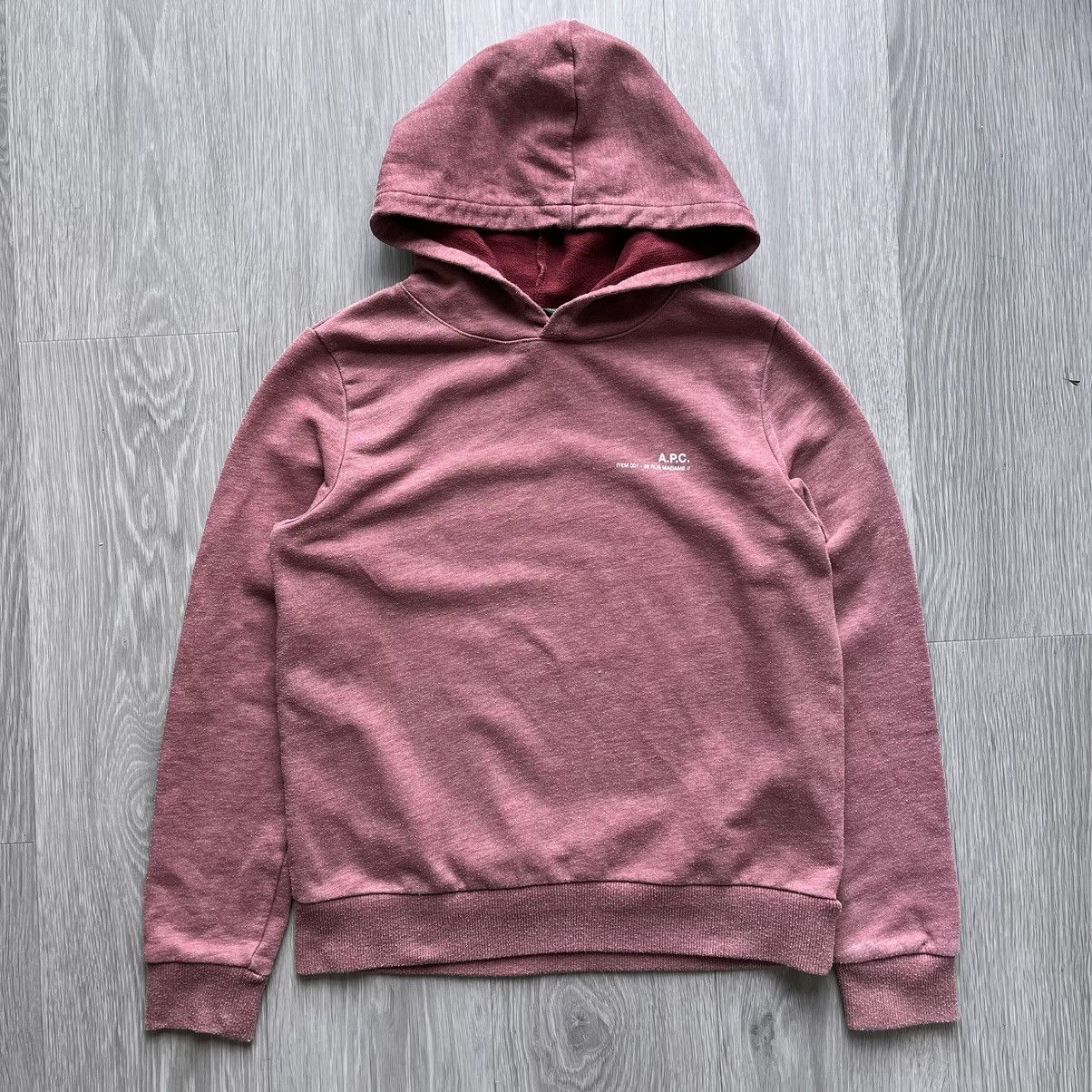 A.P.C. APC Cotton Logo Maroon Hoodie Size US XS / EU 42 / 0 - 1 Thumbnail