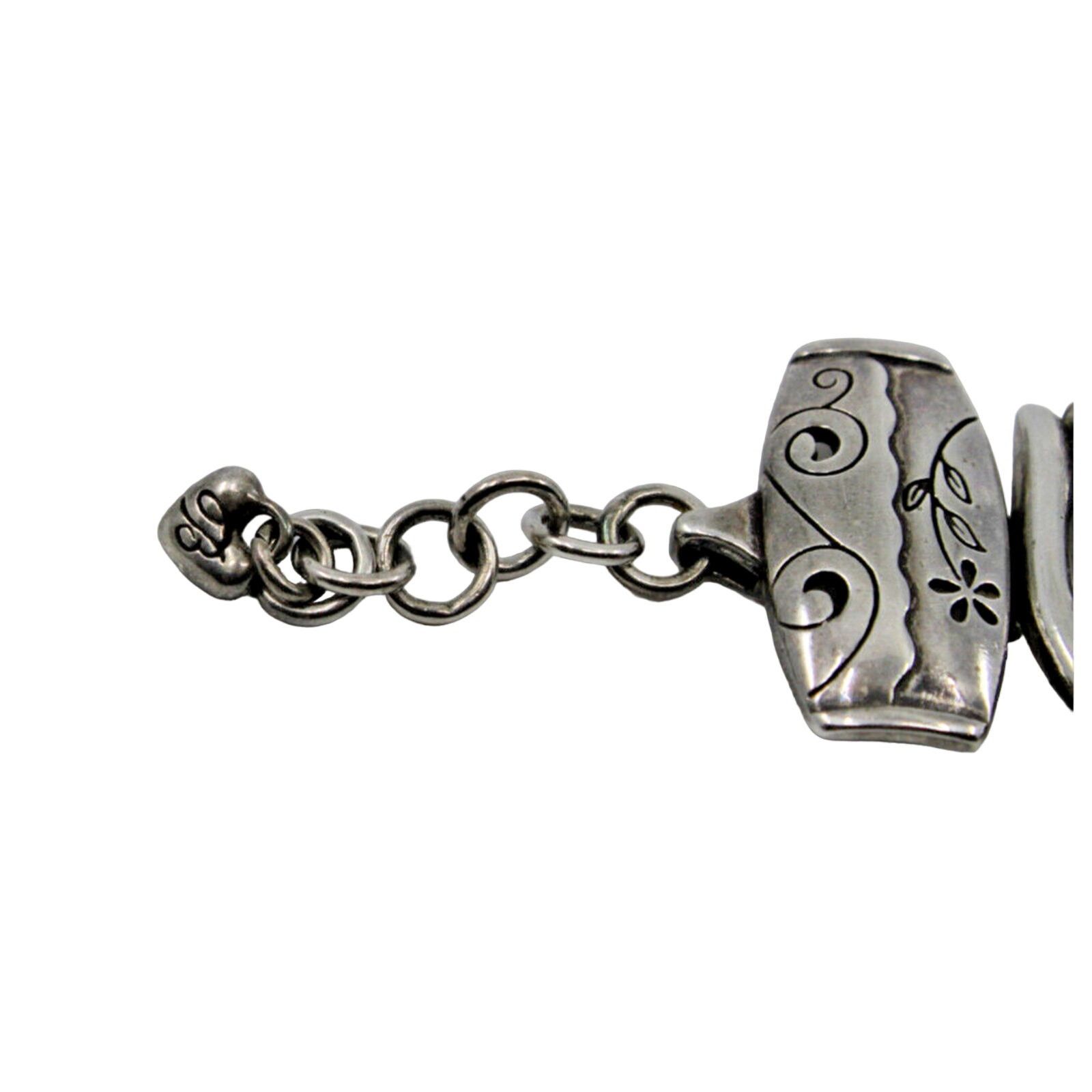 Brighton A5 Flawless BRIGHTON Signature Silvertone Large Bracelet Size ONE SIZE - 3 Thumbnail