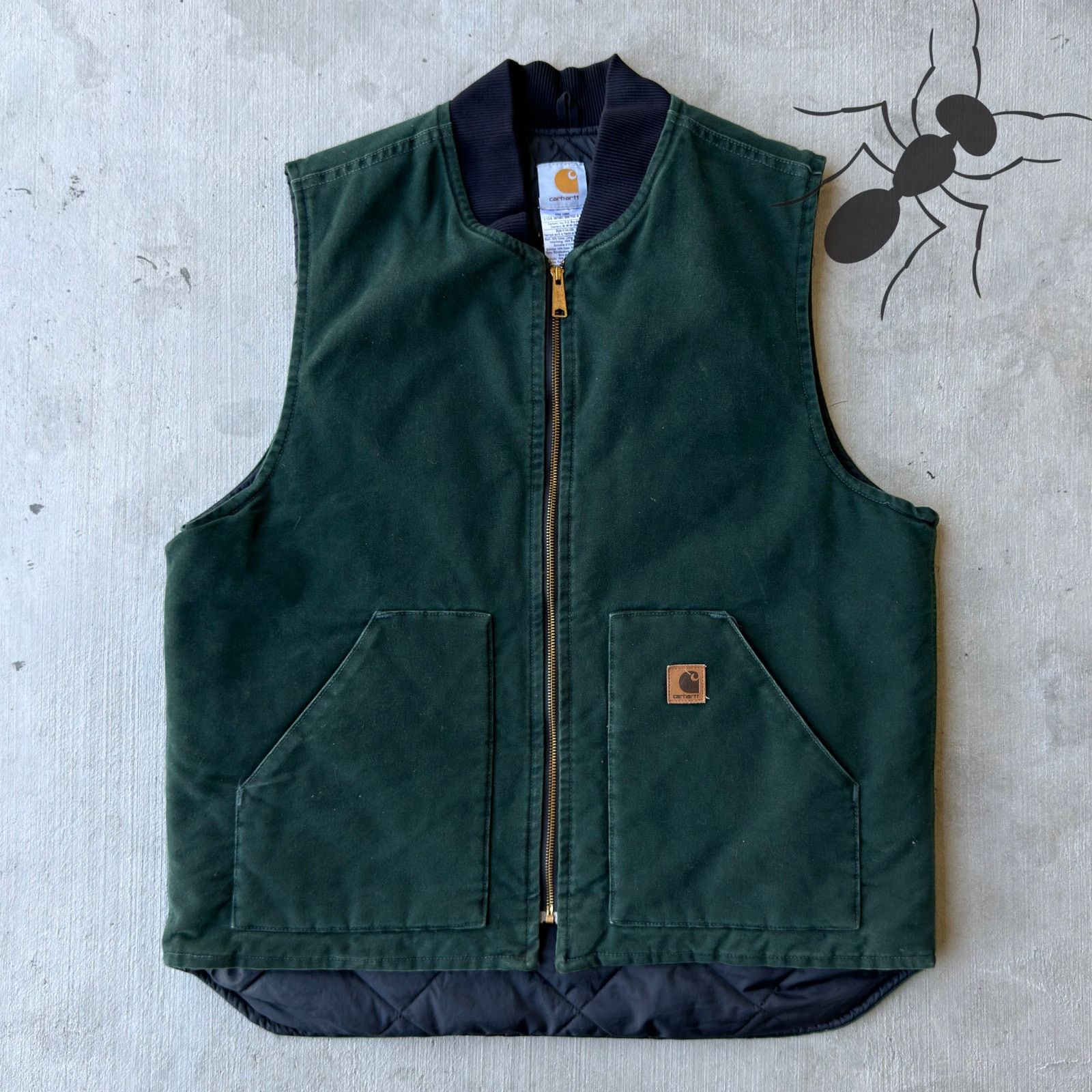Carhartt × Vintage Carhartt V02 SPC XL tall green work wear vest Size US XL / EU 56 / 4 - 1 Thumbnail