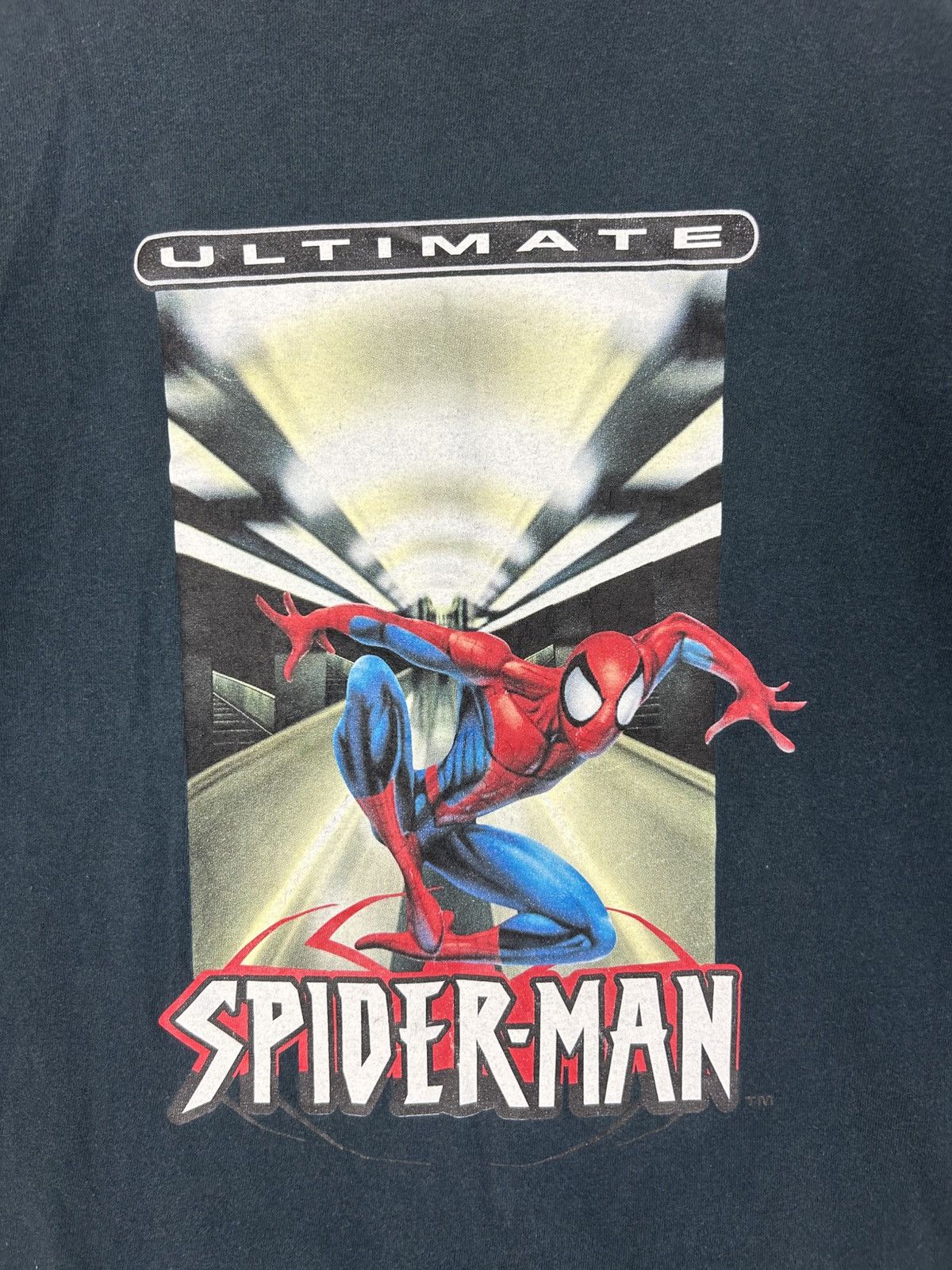 Marvel Comics × Vintage Vintage Y2K Ultimate Spider Man / Marvel Photo Print Art Size US L / EU 52-54 / 3 - 4 Thumbnail