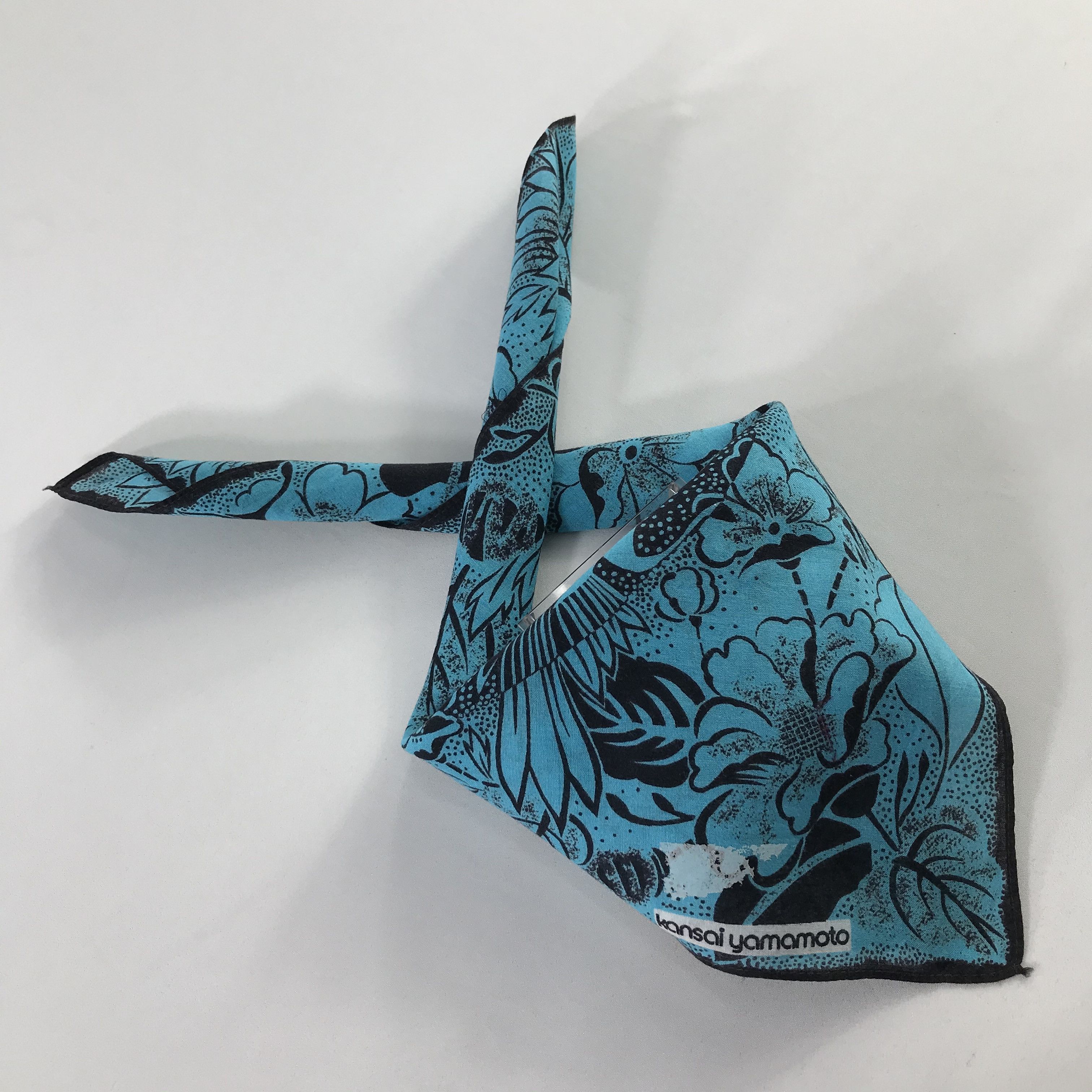 Kansai Yamamoto × Vintage Kansai Bandana / Handkerchief / Neckerchief - S544 Size ONE SIZE - 4 Thumbnail