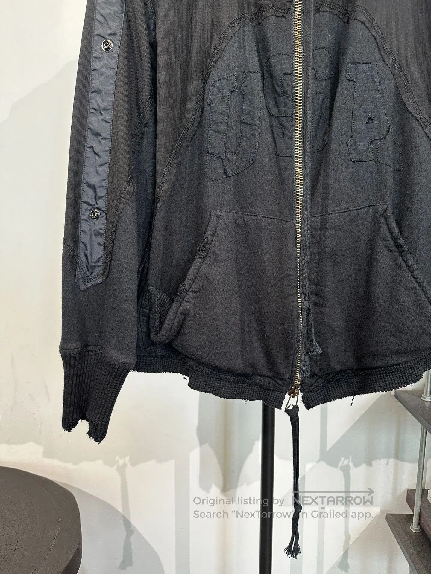 Greg Lauren Greg Lauren Patchwork Hooded Sweatshirt Jacket. Size US M / EU 48-50 / 2 - 5 Thumbnail