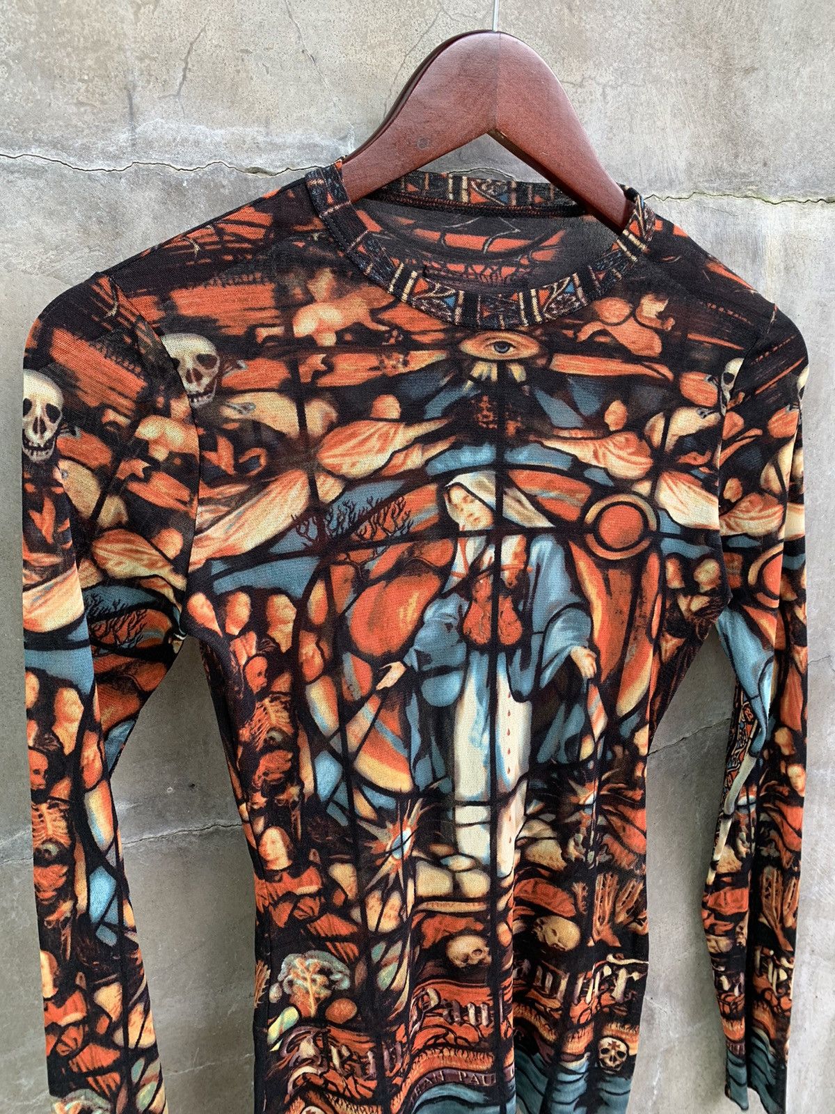 Jean Paul Gaultier AW98 Cathedral Mesh Tattoo Top Size S / US 4 / IT 40 - 9 Thumbnail