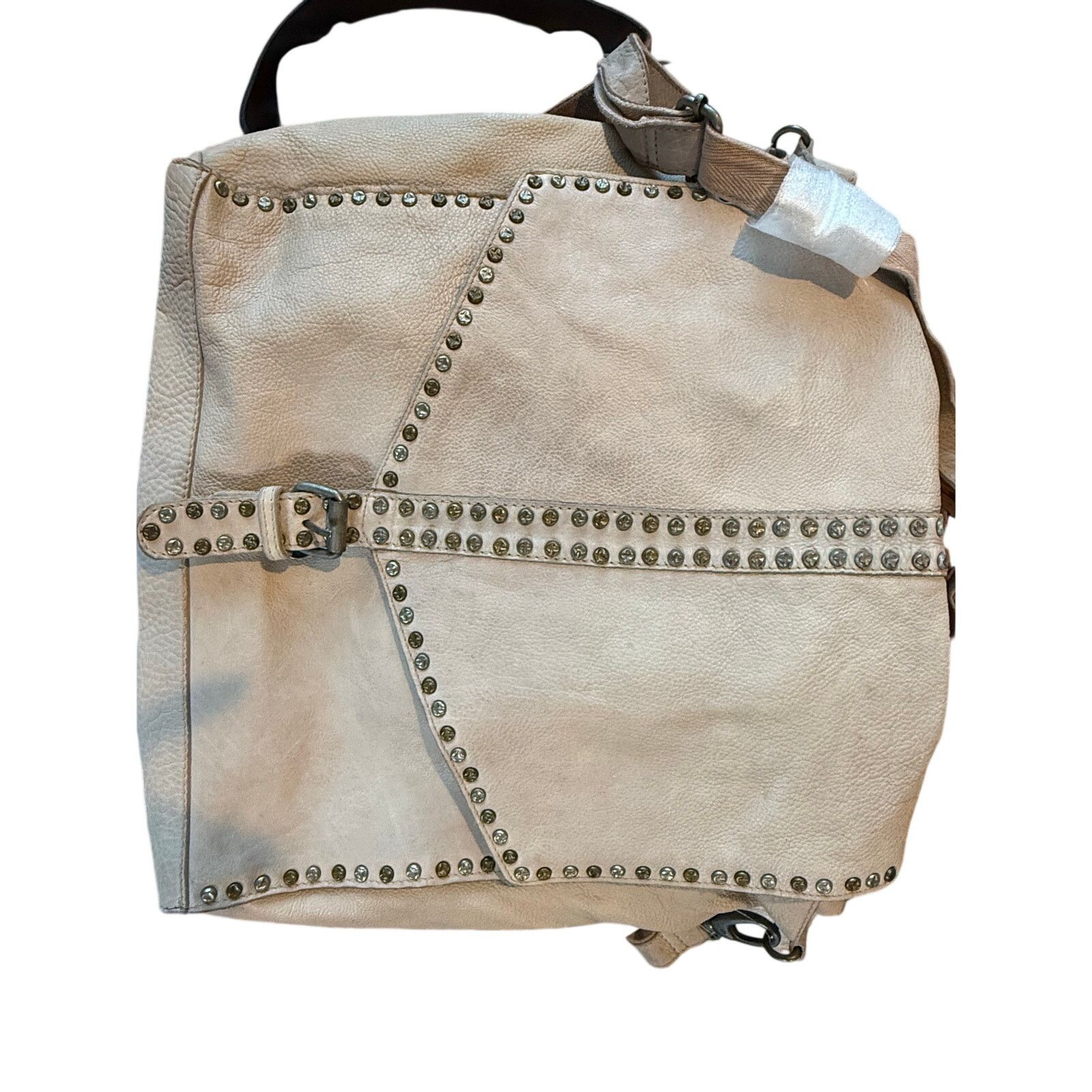 Free People Free People Bianca Studded Leather Messenger Bag Size ONE SIZE - 4 Thumbnail