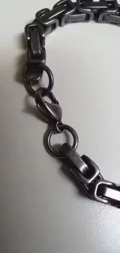 Jewelry 21 CM Length Block Chain Bracelet Size ONE SIZE - 4 Thumbnail