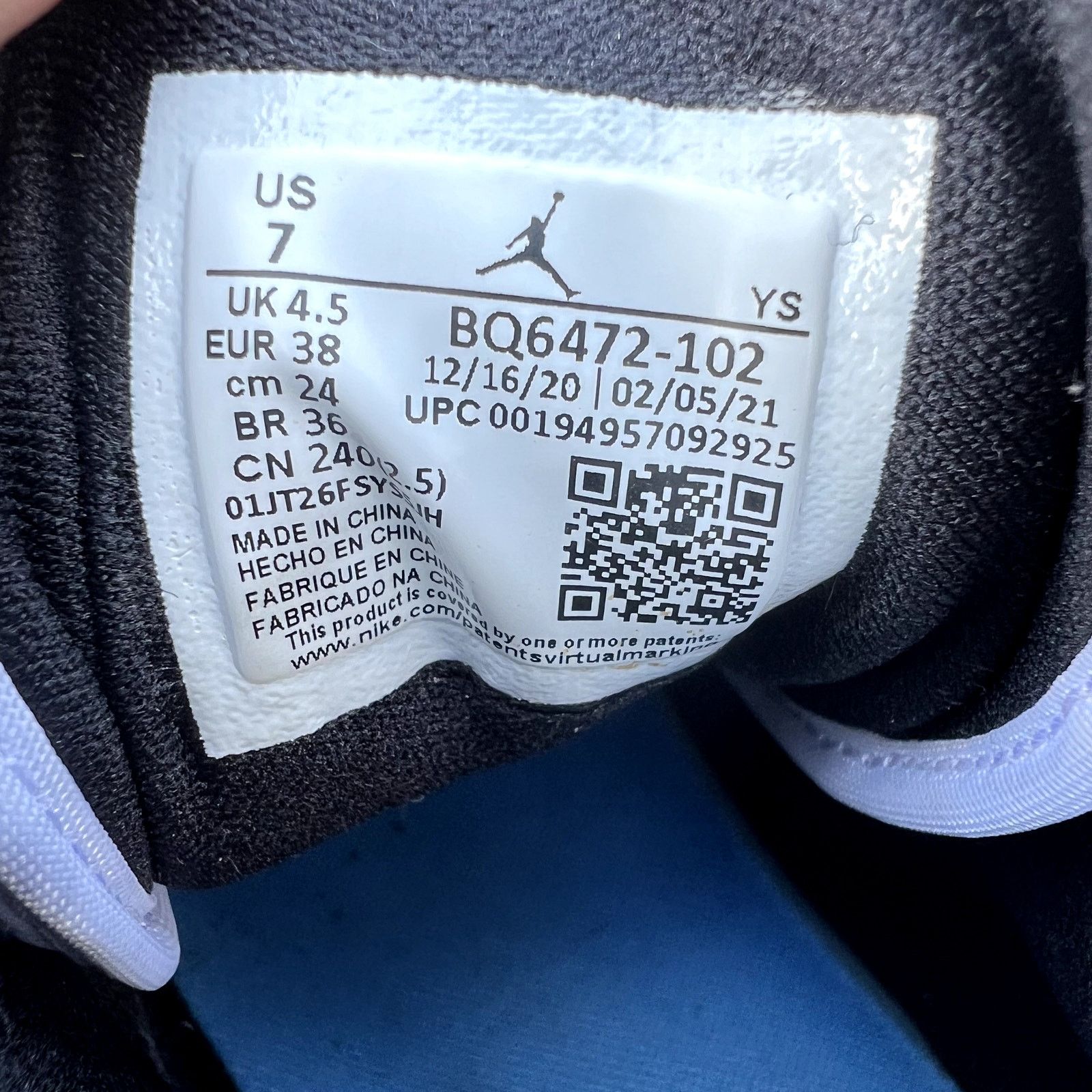 Jordan Brand × Nike Wmns Air Jordan 1 Mid University Blue Women's Shoes - Size 7 Size US 7 / IT 37 - 8 Thumbnail