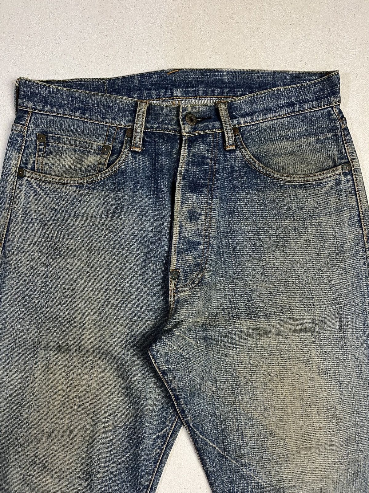 Evisu Evisu Paris Embroidered Dust-Wash Jeans Size US 32 / EU 48 - 15 Thumbnail