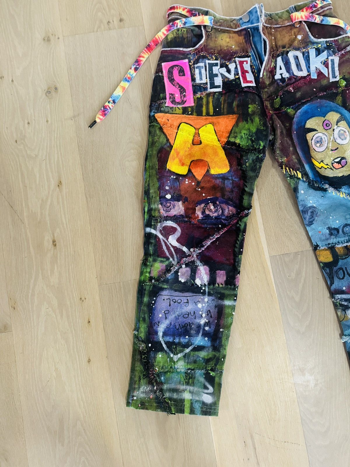 Other Steve Aoki 1 of 1 Hand Painted Denim Size US 28 / EU 44 - 3 Thumbnail
