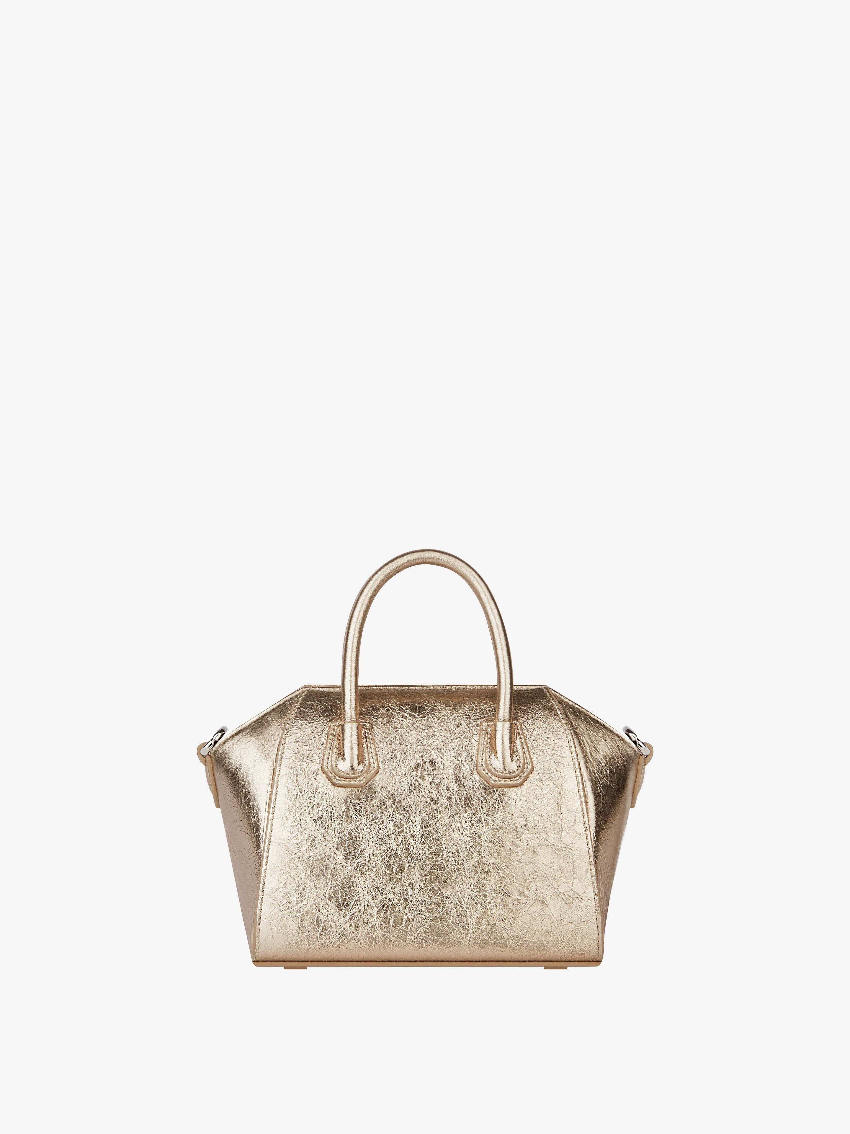 Givenchy o1srvl11e0325 Size: OS / Antigona Toy Bag in Metallic Beige Size ONE SIZE - 4 Thumbnail