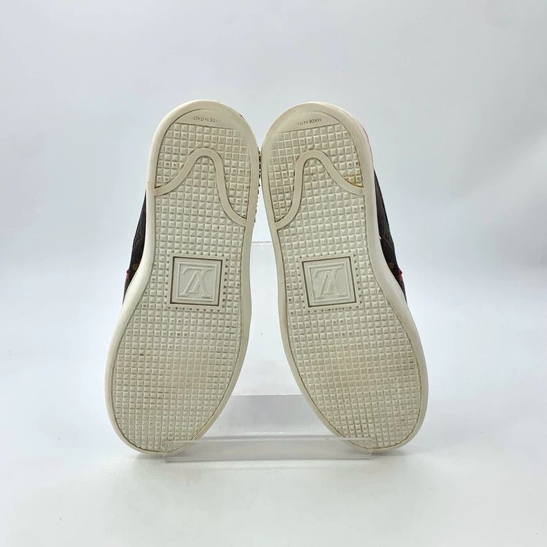 Louis Vuitton Louis Vuitton Brown logo presbyopic slip-on loafers shoes Size US 5.5 / IT 35.5 - 5 Thumbnail