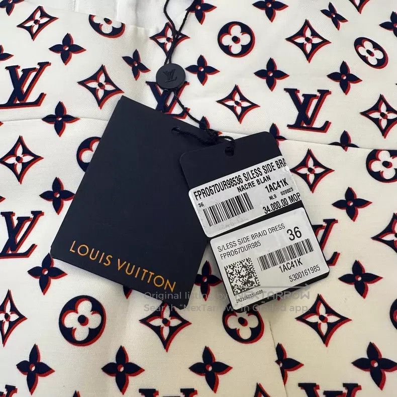 Louis Vuitton Louis Vuitton Monogram wool-silk-blend frilled crew neck d Size XS / US 0-2 / IT 36-38 - 6 Thumbnail