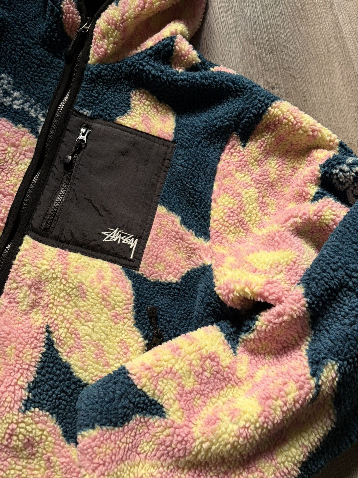 Stussy Stussy FW22 Floral Sherpa Jacket Size US L / EU 52-54 / 3 - 3 Thumbnail
