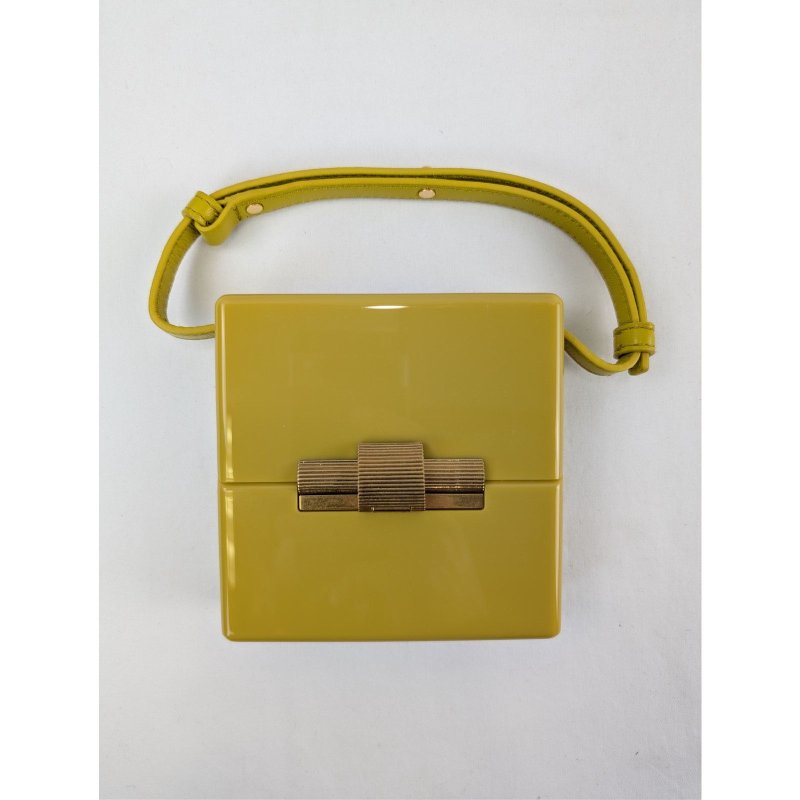 Bottega Veneta o1rshd1 Size: OS / Shiny Leather Mini Bag in Mirabelle-Gold Size ONE SIZE - 3 Thumbnail