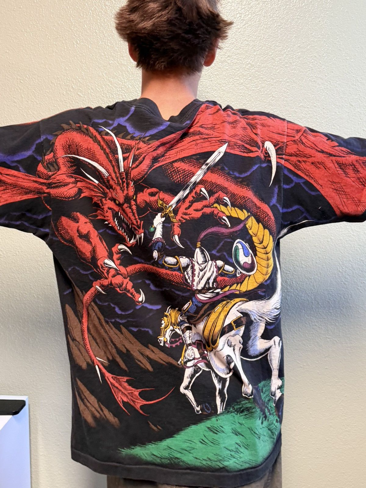Liquid Blue Vintage Liquid Blue Anime Dragon T Shirt Size US XL / EU 56 / 4 - 2 Thumbnail