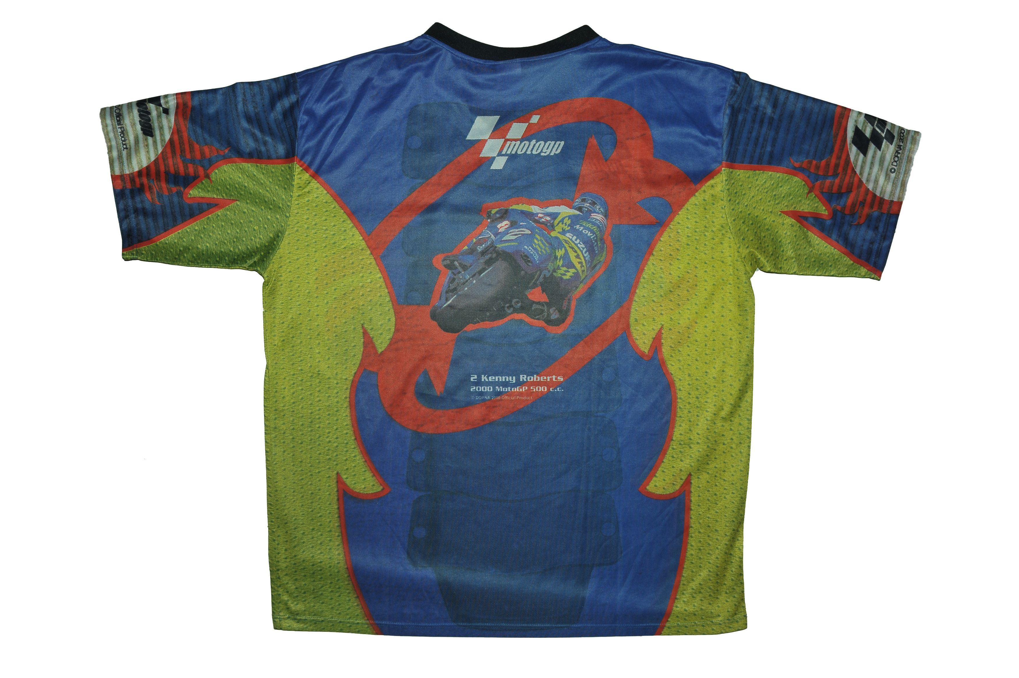 Other Vintage 2000 Kenny Roberts Moto GP All Over Print Jersey Size US XXL / EU 58 / 5 - 2 Thumbnail
