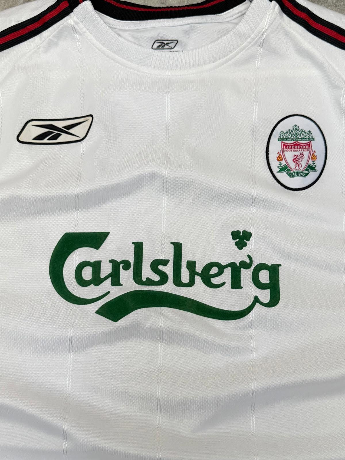 Reebok 2003-2004 Liverpool FC Away 'Heskey 8' Football Shirt Size ONE SIZE - 3 Thumbnail