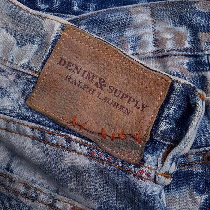 Ralph Lauren Denim and supply ralph lauren paint splattered jeans