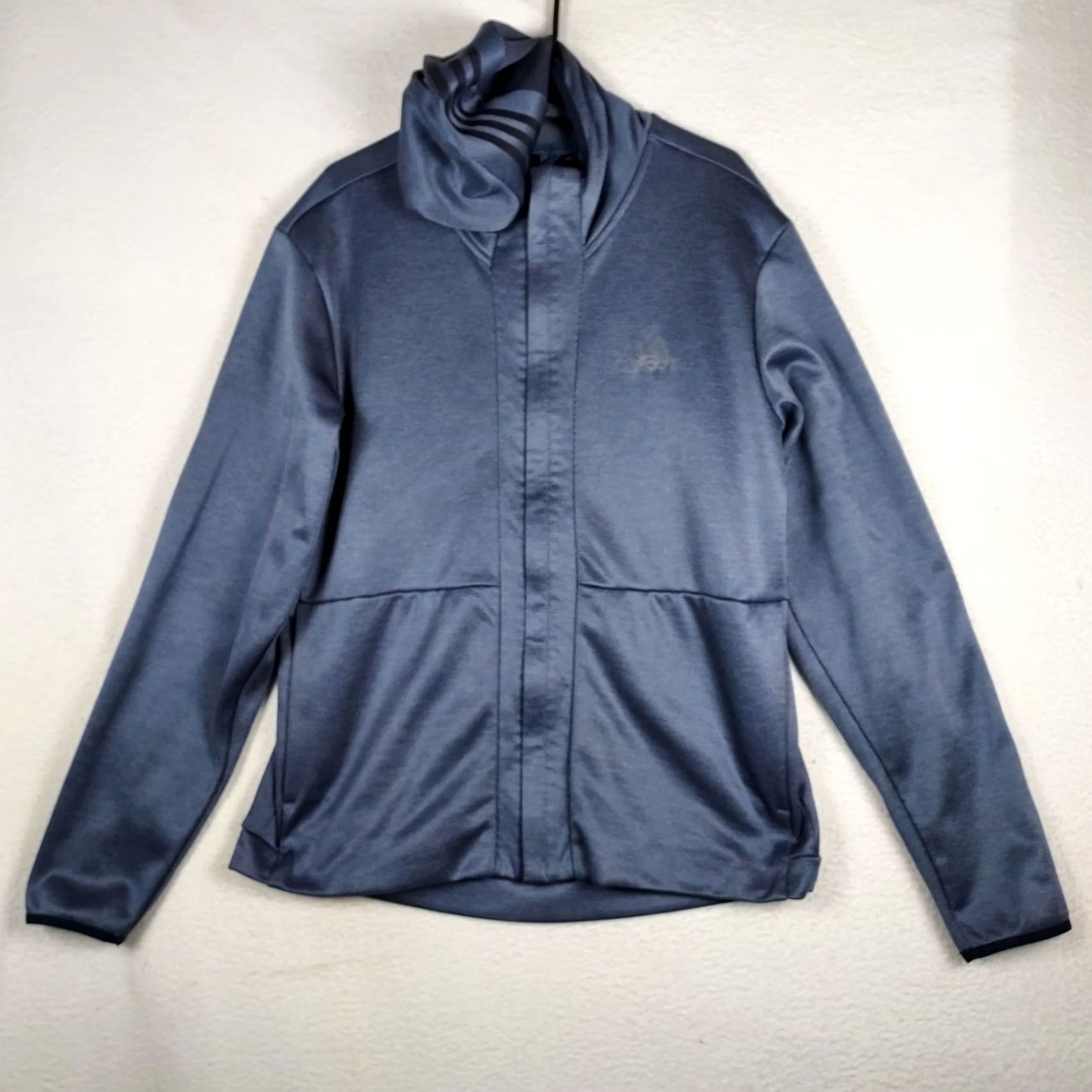 Adidas Adidas Men L Full Zip Track Jacket Blue Athletic Performance Training Size US L / EU 52-54 / 3 - 2 Thumbnail