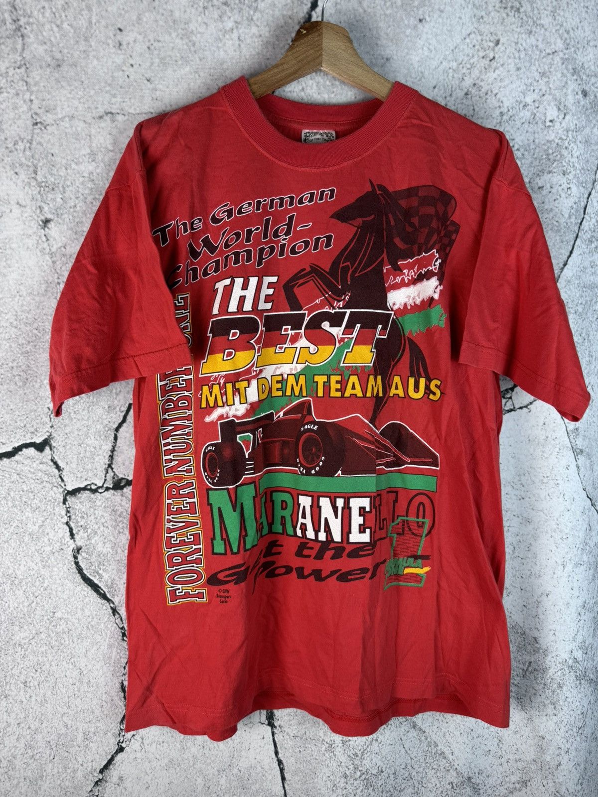 Ferrari Rare Ferrari Maranello Racing moto vintage f1 tee t shirt Size US M / EU 48-50 / 2 - 1 Thumbnail
