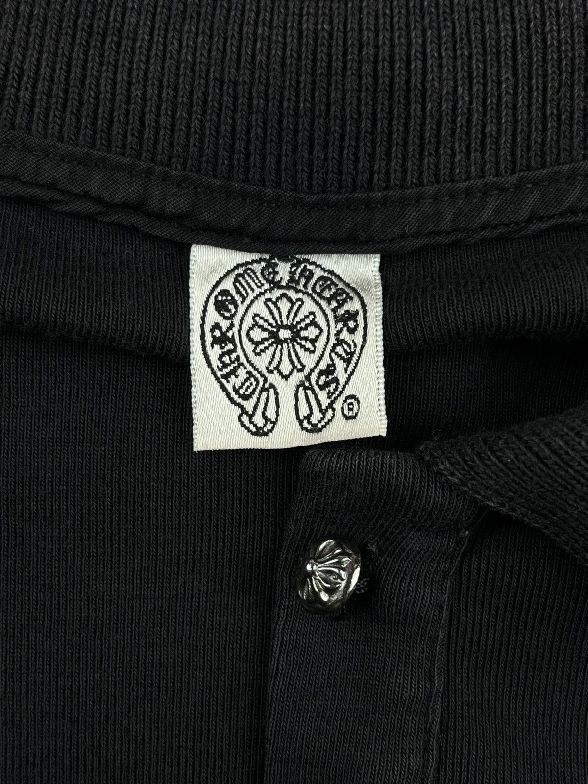 Chrome Hearts Chrome Hearts Vintage Silver Plus Button Baby Polo Tshirt Size M / US 6-8 / IT 42-44 - 5 Thumbnail