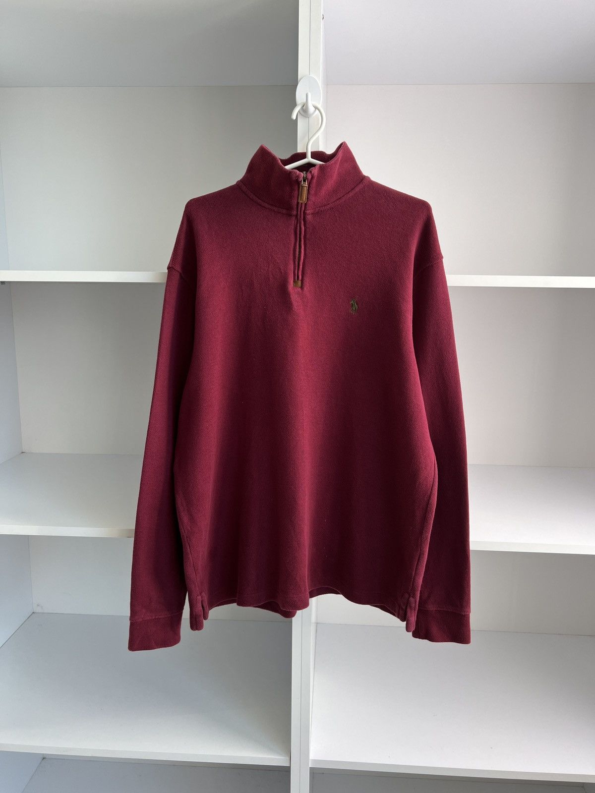 Polo Ralph Lauren × Vintage Vintage Polo Ralph Lauren 1/4 zip sweatshirt old money style Size US L / EU 52-54 / 3 - 1 Thumbnail