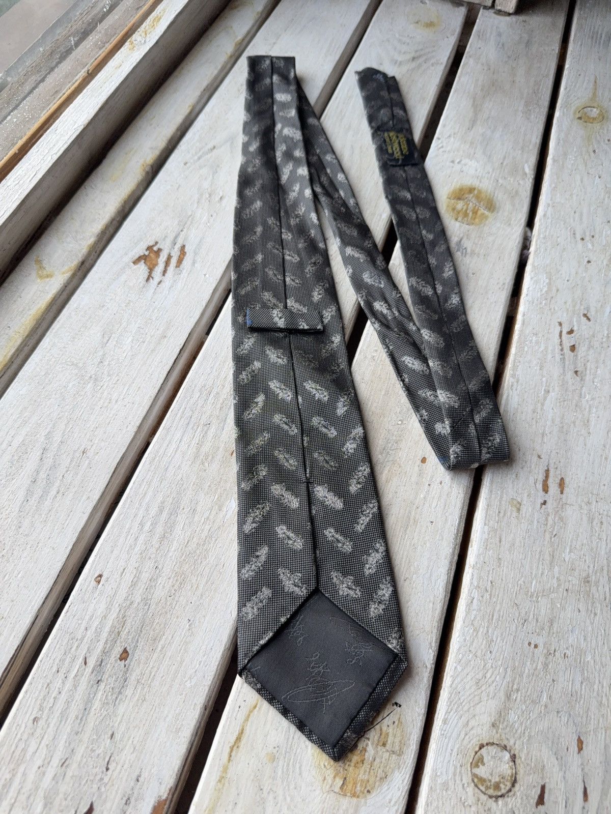 Vivienne Westwood Archive 90s Vivienne Westwood Luxury Designer Multi logo Tie Size ONE SIZE - 6 Thumbnail
