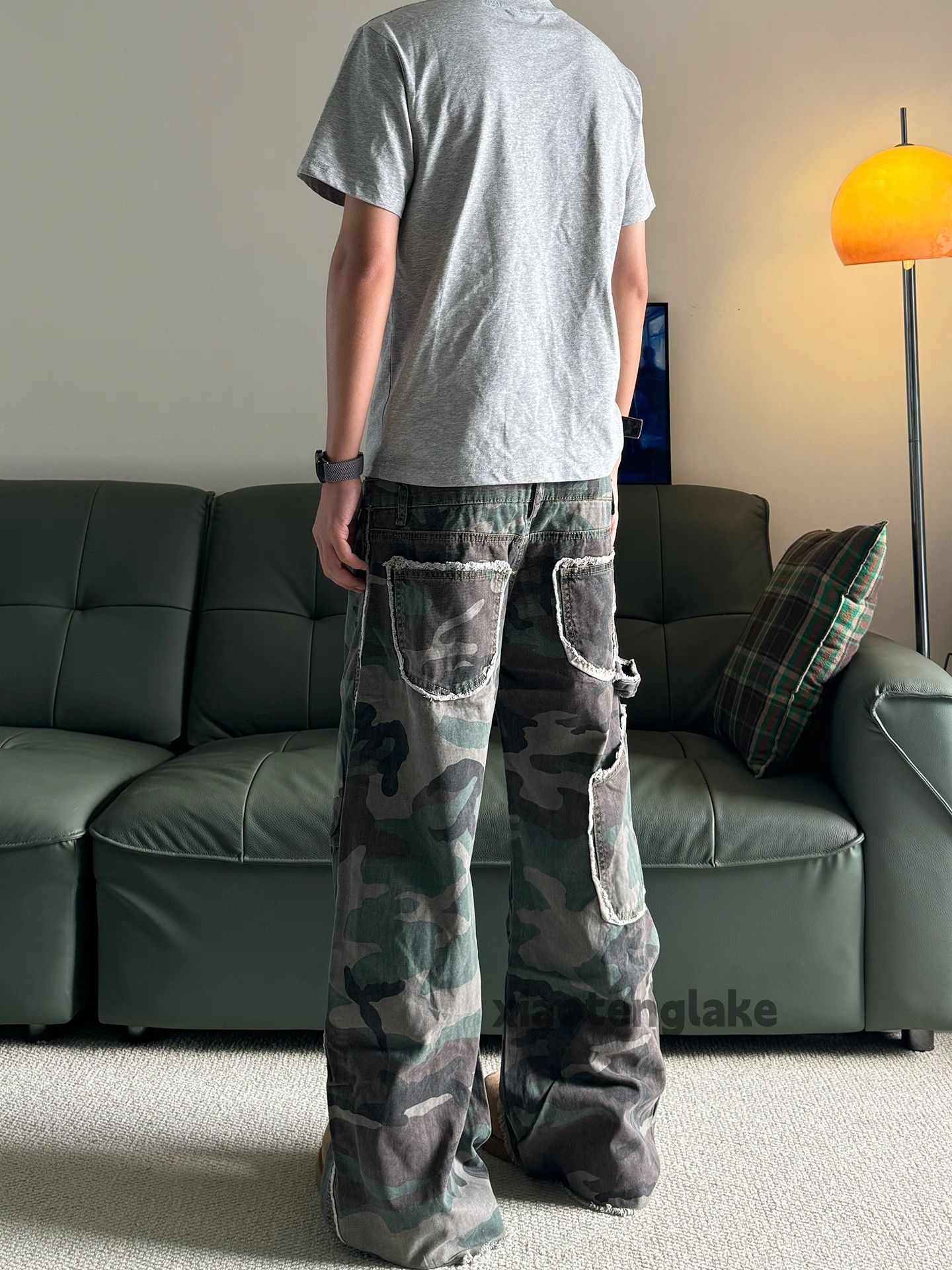 Vintage Utility loose baggy skate hiphop cargo double waist pants Size US 34 / EU 50 - 5 Thumbnail