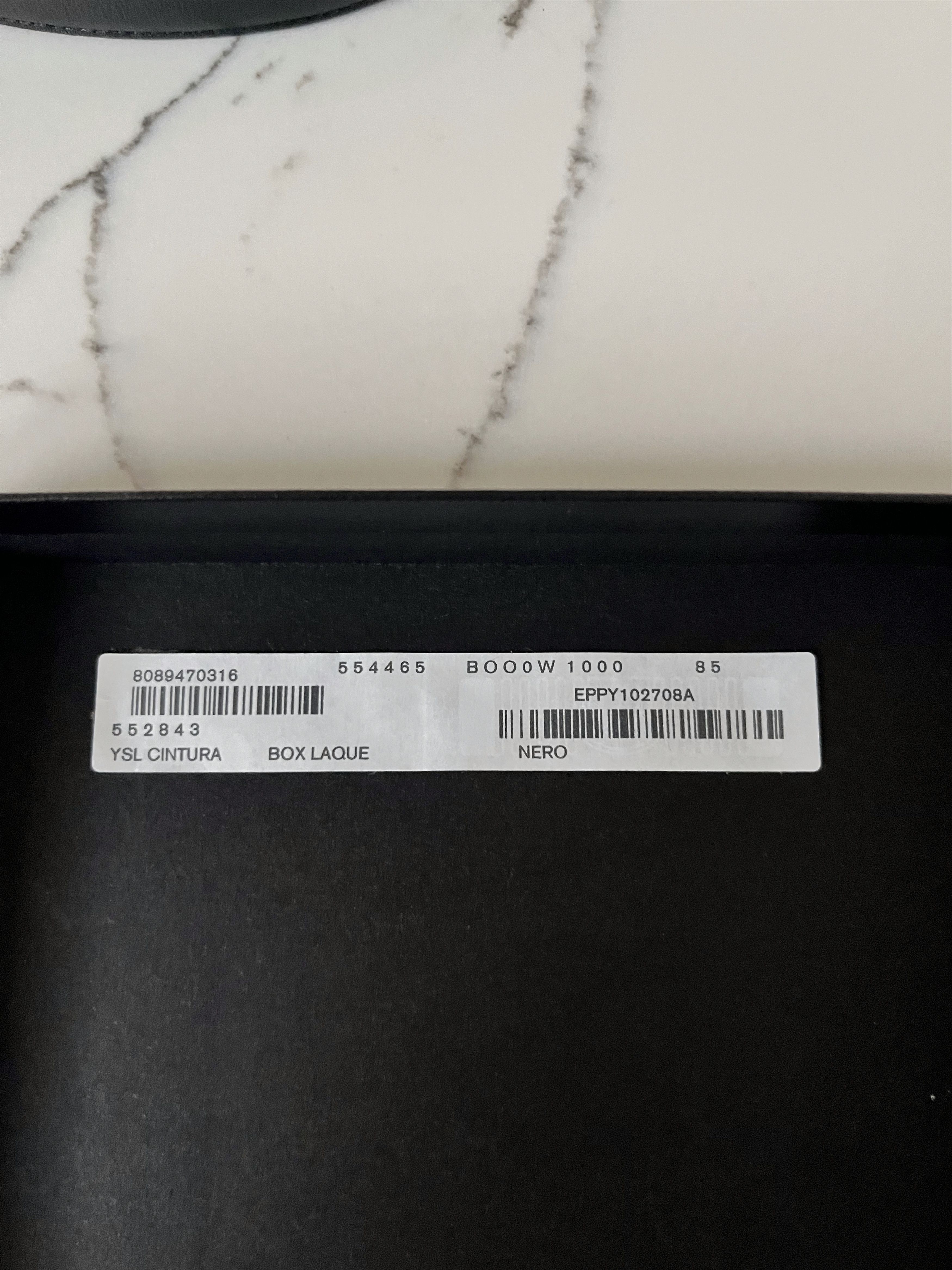 Saint Laurent Paris Cassandra Thin Belt in Smooth Leather Size ONE SIZE - 6 Thumbnail