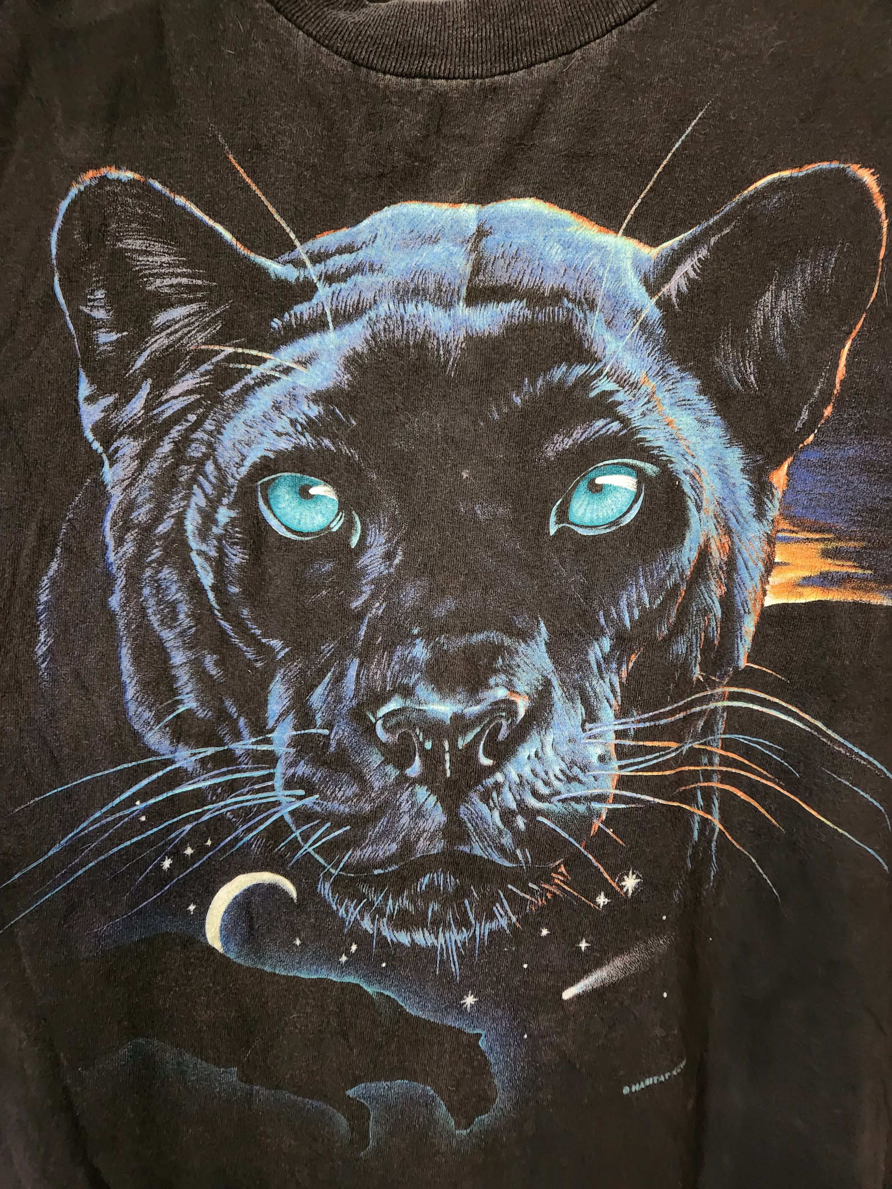 Habitat Vintage Habitat Black Panther Tee Size US XL / EU 56 / 4 - 3 Thumbnail