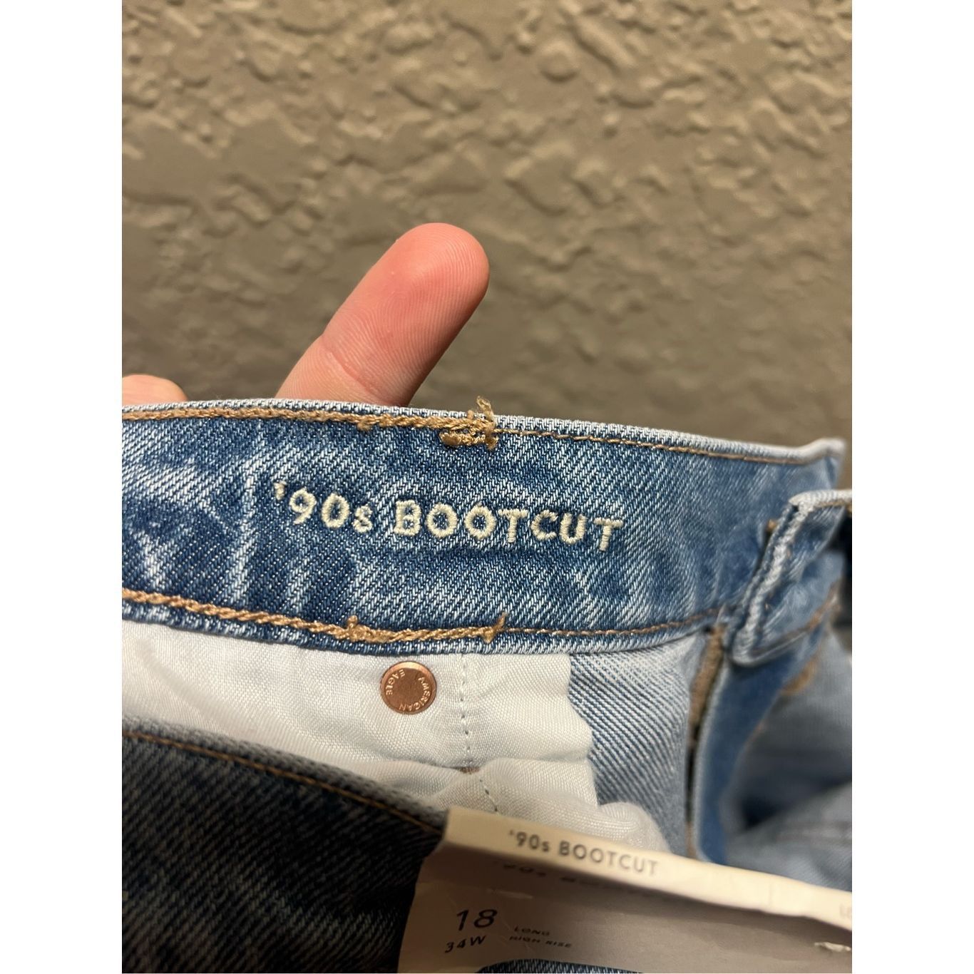 American Eagle Outfitters American Eagle 90’s Bootcut Stretch Jeans Woman’s Size 18 Lo Size 40" / US 18 - 12 Thumbnail