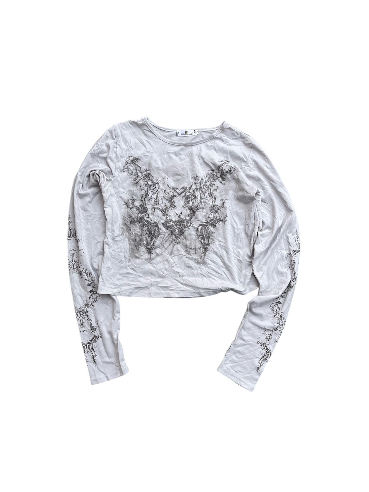 Japanese Jinliang Triball Gothic Y2K CROPTOP Longsleeve LGB
