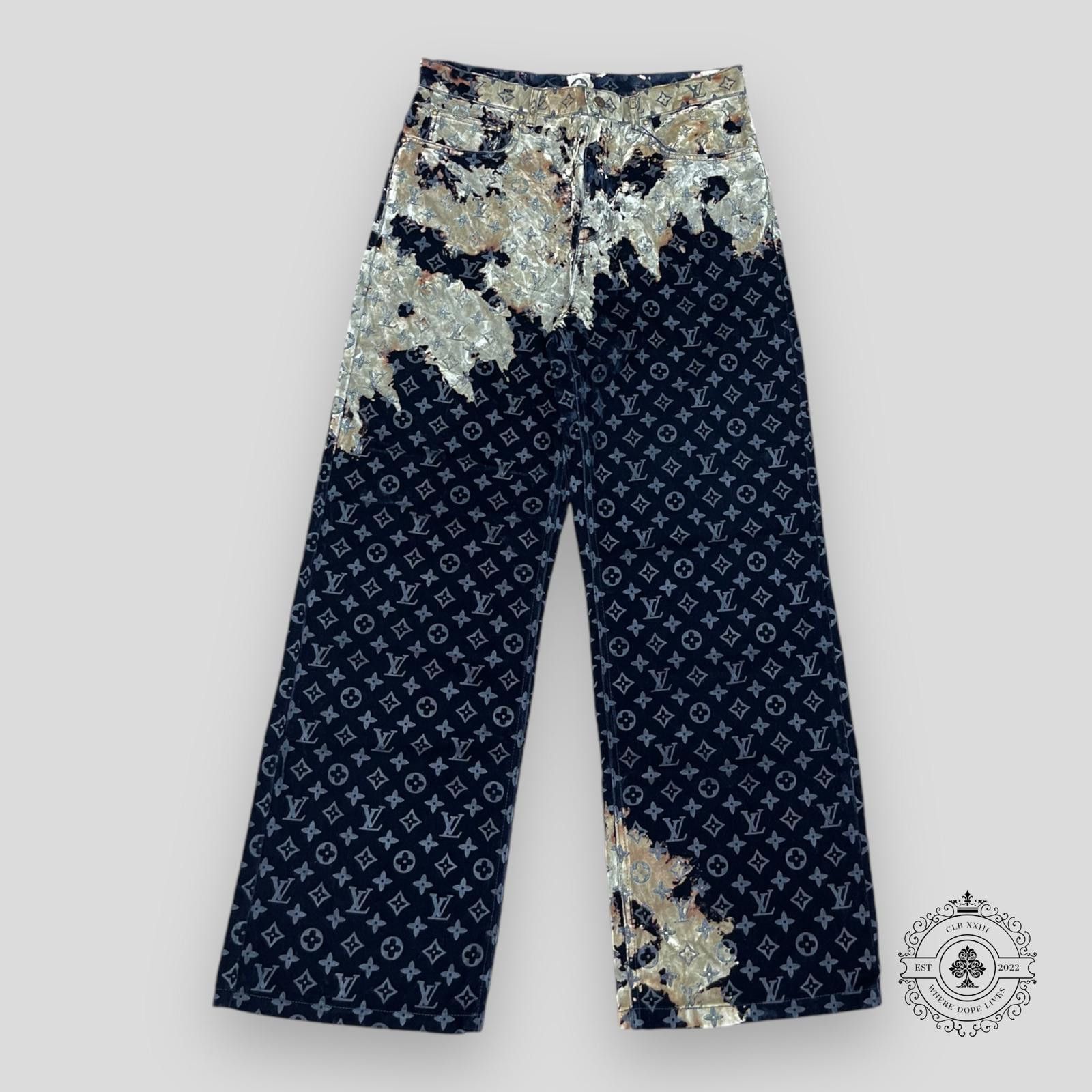 Louis Vuitton Louis Vuitton Monogram Bleach Denim Pants Size US 34 / EU 50 - 1 Thumbnail