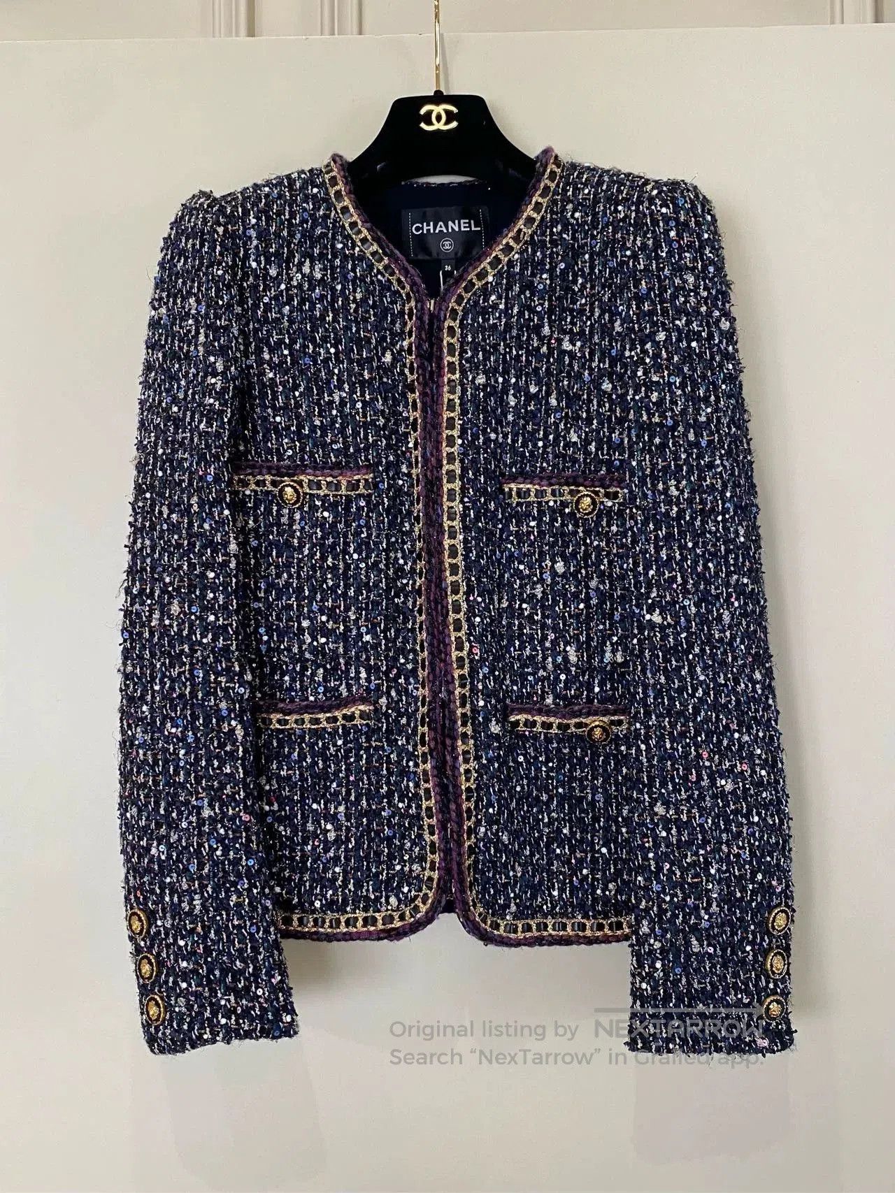 Chanel Chanel 21A Castle Berry Embroidered Jacket. Size US L / EU 52-54 / 3 - 1 Thumbnail