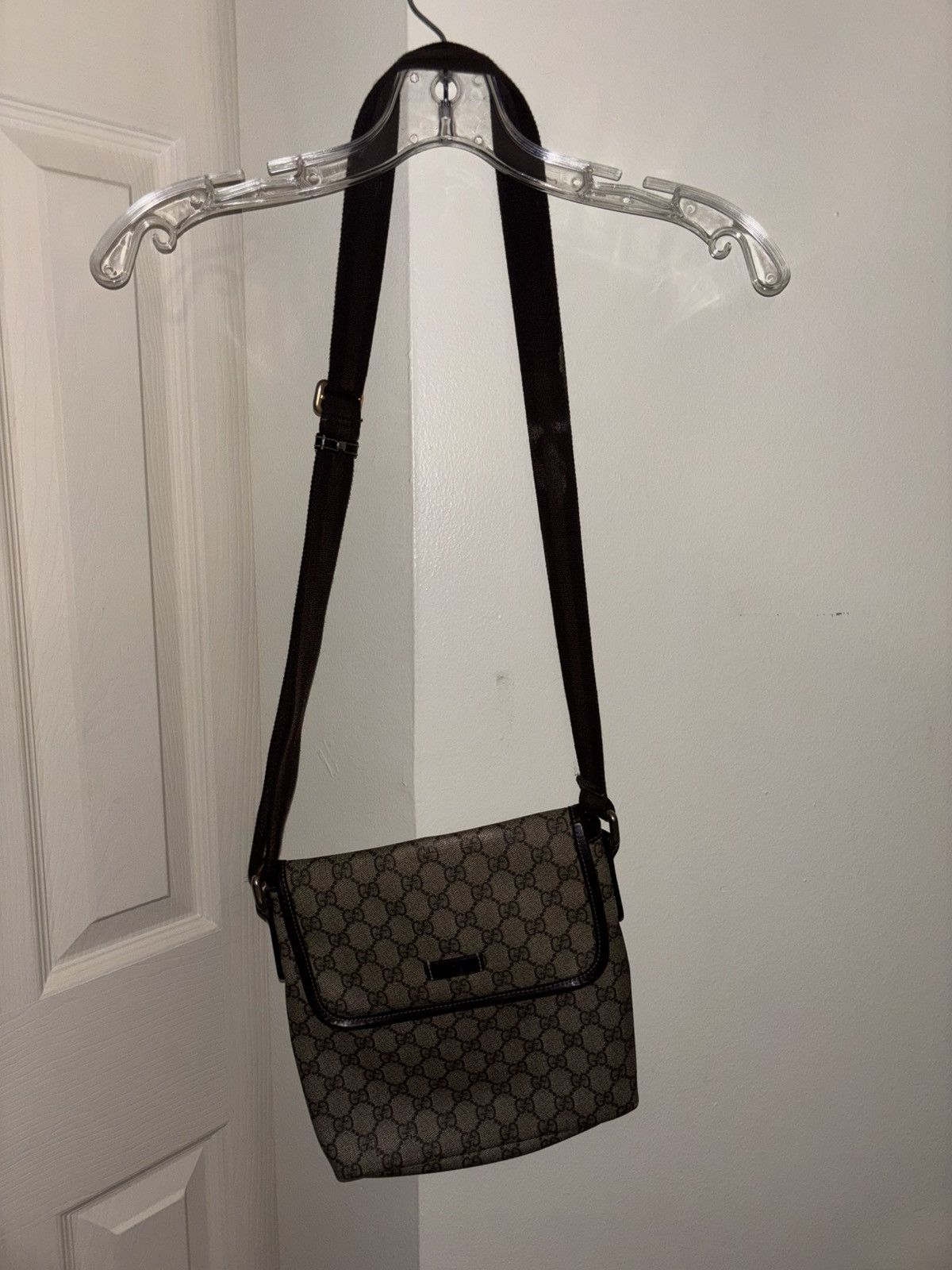 Gucci Gucci GG Supreme Monogram Small Crossbody Flap Shoulder Bag Size ONE SIZE - 2 Thumbnail