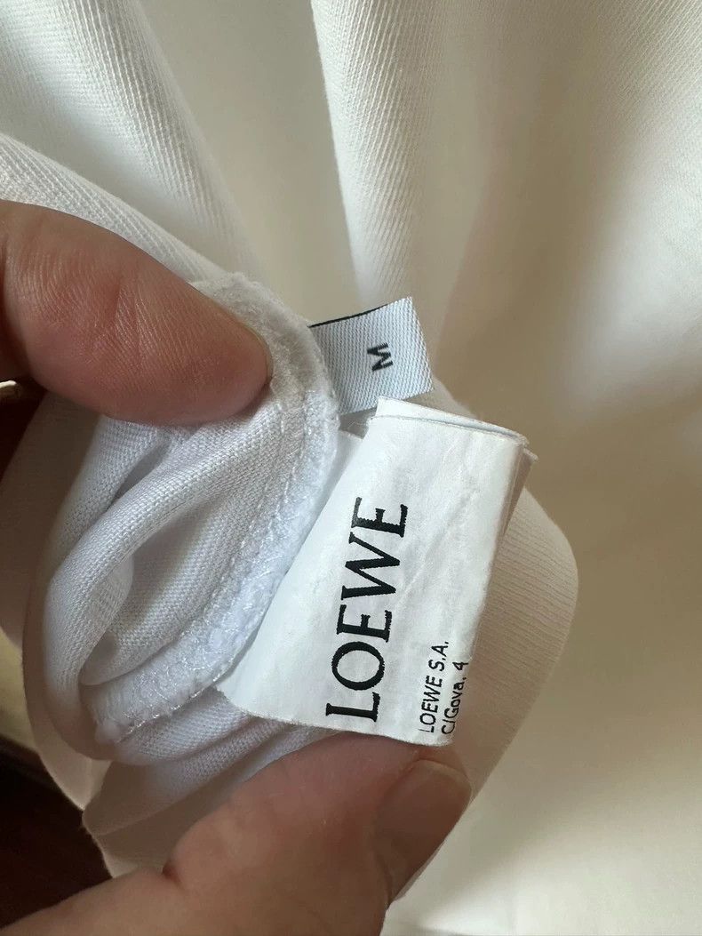Loewe LOEWE White small logo short sleeves Size M / US 6-8 / IT 42-44 - 4 Thumbnail