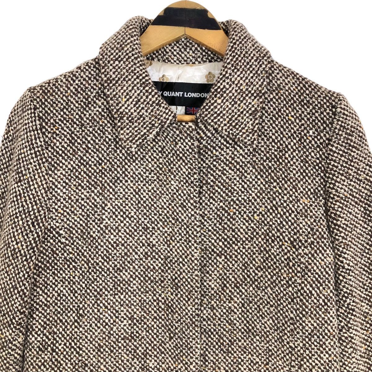 Vintage Vintage Mary Quant London Tweed Car Coat Light Jacket Size M / US 6-8 / IT 42-44 - 6 Thumbnail