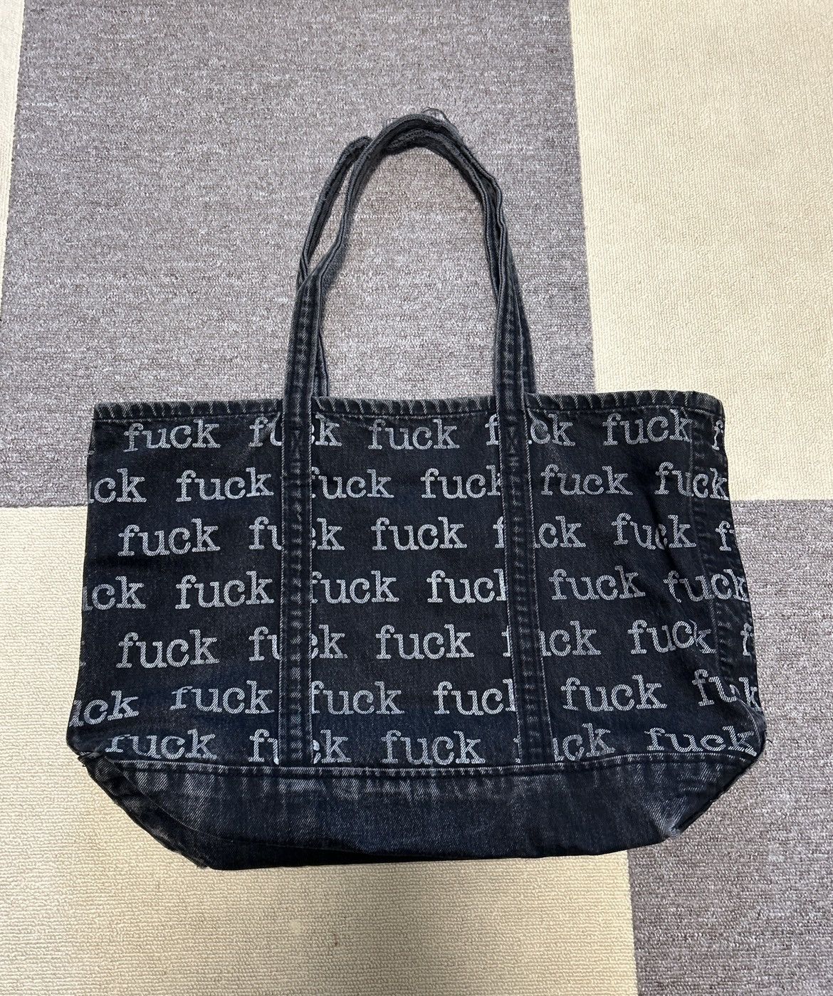 Supreme Supreme SS13 Fuck Tote Denim Bag Black Size ONE SIZE - 2 Thumbnail