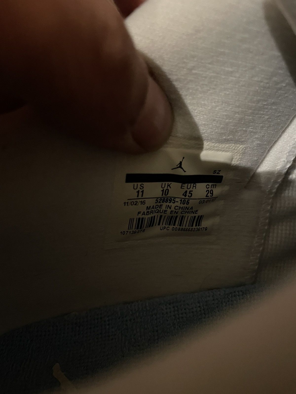Jordan Brand Jordan 11 Low Unc Size US 11 / EU 44 - 11 Thumbnail