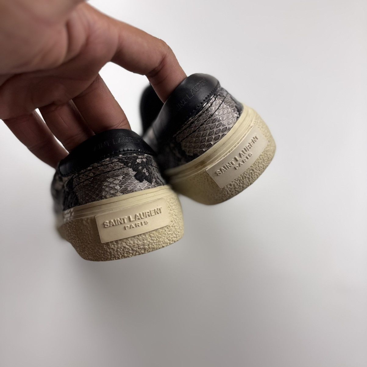 Saint Laurent Paris Saint Laurent Python Slip-ons Size US 6 / IT 36 - 5 Thumbnail