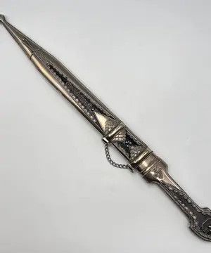 Vintage Vintage Decor Dagger Sword Filigree Enamel Steel Souvenir Size ONE SIZE - 4 Thumbnail